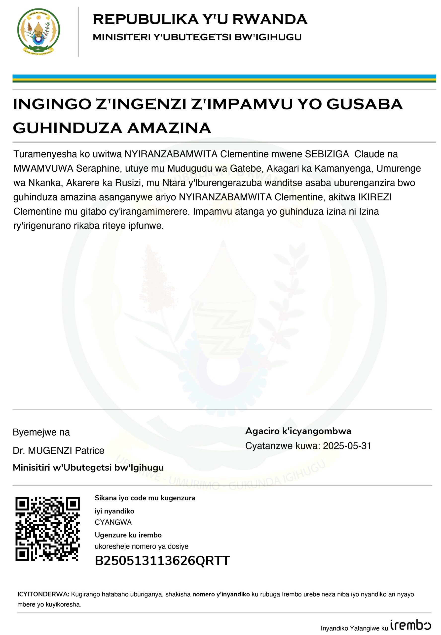 GUSABA UBURENGANZIRA BWO GUHINDURA AMAZINA - B250513113626QRTT (1)